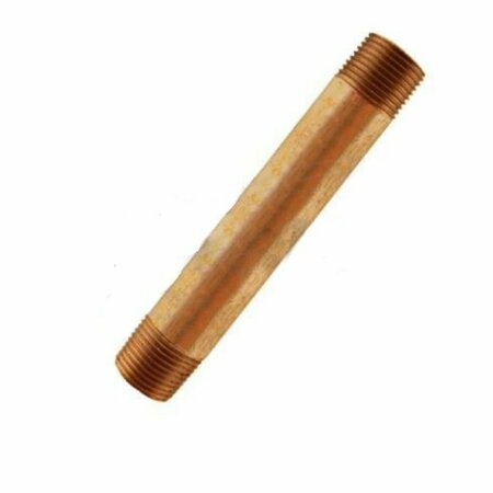 AMERICAN IMAGINATIONS 0.25 in. x 6 in. Cylindrical Bronze Nipple in Modern Style AI-38547